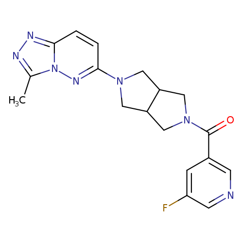 3-fluoro-5-(5-{3-methyl-[1,2,4]triazolo[4,3-b]pyridazin-6-yl}-octahydropyrrolo[3,4-c]pyrrole-2-carbonyl)pyridine