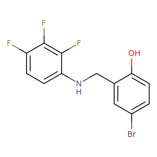 4-bromo-2-{[(2,3,4-trifluorophenyl)amino]methyl}phenol