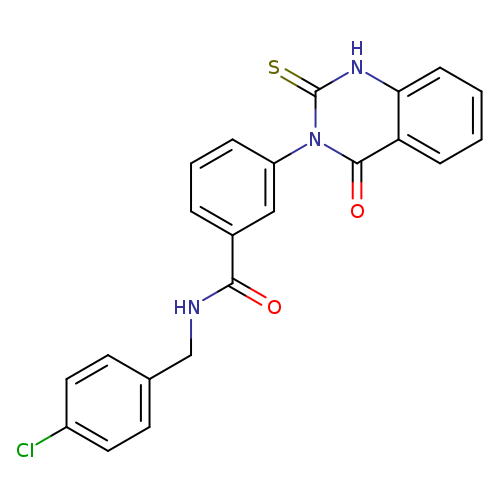 N-[(4-chlorophenyl)methyl]-3-(4-oxo-2-sulfanylidene-1,2,3,4-tetrahydroquinazolin-3-yl)benzamide