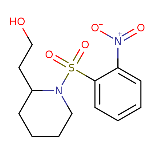 2-(1-[(2-Nitrobenzene)sulfonyl]piperidin-2-yl)ethan-1-ol