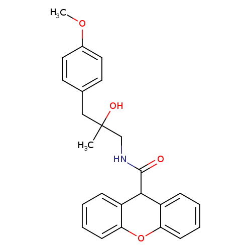 N-[2-hydroxy-3-(4-methoxyphenyl)-2-methylpropyl]-9H-xanthene-9-carboxamide