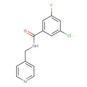 3-chloro-5-fluoro-N-[(pyridin-4-yl)methyl]benzamide