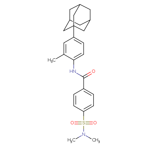 N-[4-(adamantan-1-yl)-2-methylphenyl]-4-(dimethylsulfamoyl)benzamide