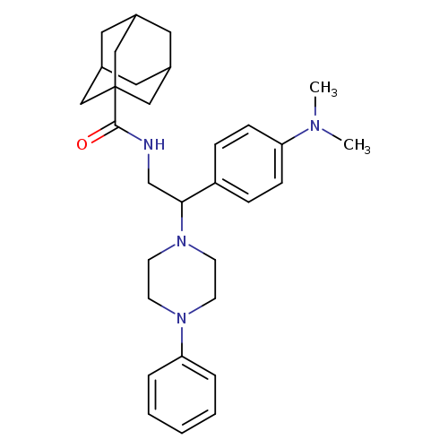 N-{2-[4-(dimethylamino)phenyl]-2-(4-phenylpiperazin-1-yl)ethyl}adamantane-1-carboxamide