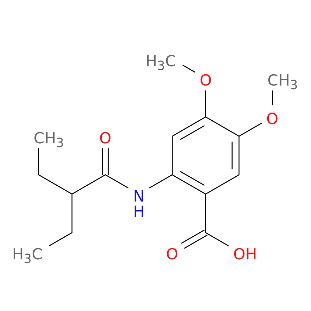 2-(2-ethylbutanamido)-4,5-dimethoxybenzoic acid