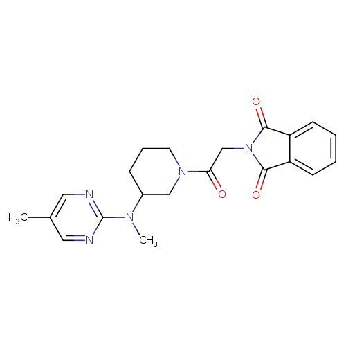 2-(2-{3-[methyl(5-methylpyrimidin-2-yl)amino]piperidin-1-yl}-2-oxoethyl)-2,3-dihydro-1H-isoindole-1,3-dione