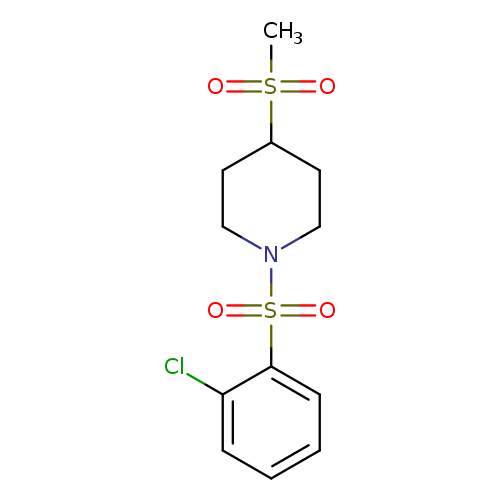 1-(2-chlorobenzenesulfonyl)-4-methanesulfonylpiperidine