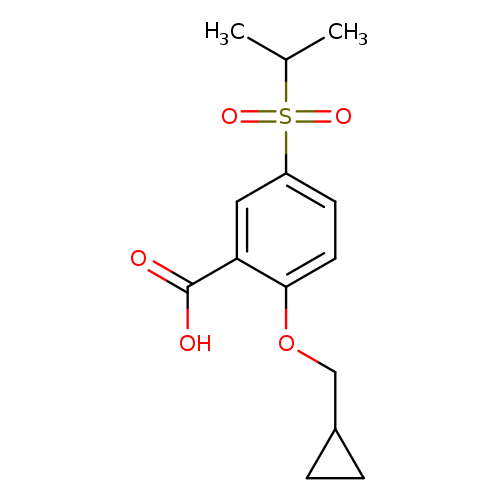 2-(Cyclopropylmethoxy)-5-(isopropylsulfonyl)benzoic acid