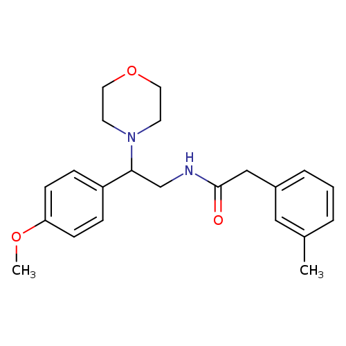 N-[2-(4-methoxyphenyl)-2-(morpholin-4-yl)ethyl]-2-(3-methylphenyl)acetamide