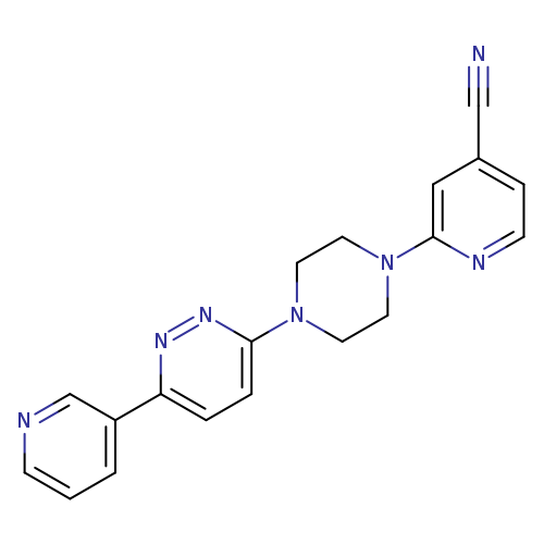 2-{4-[6-(pyridin-3-yl)pyridazin-3-yl]piperazin-1-yl}pyridine-4-carbonitrile