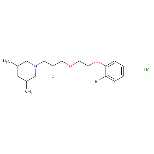 1-[2-(2-bromophenoxy)ethoxy]-3-(3,5-dimethylpiperidin-1-yl)propan-2-ol hydrochloride