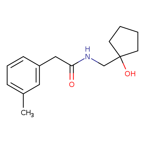 N-[(1-hydroxycyclopentyl)methyl]-2-(3-methylphenyl)acetamide
