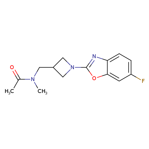 N-{[1-(6-fluoro-1,3-benzoxazol-2-yl)azetidin-3-yl]methyl}-N-methylacetamide