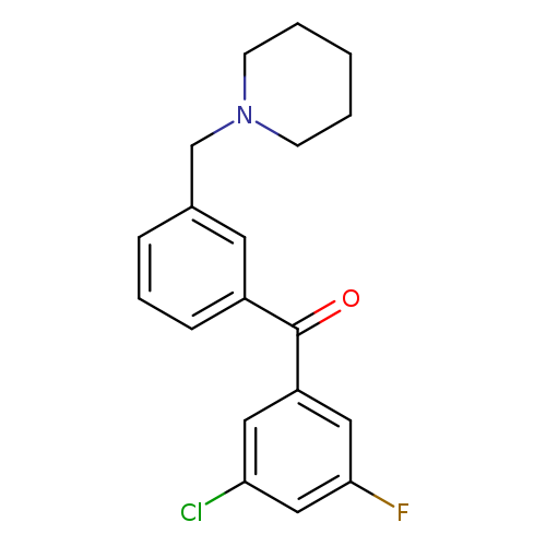 3-Chloro-5-fluoro-3'-piperidinomethyl benzophenone
