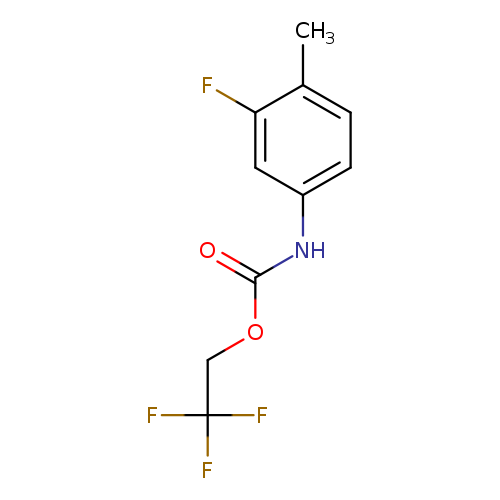 2,2,2-Trifluoroethyl 3-fluoro-4-methylphenylcarbamate