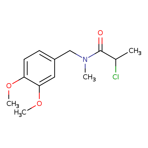 2-chloro-N-[(3,4-dimethoxyphenyl)methyl]-N-methylpropanamide