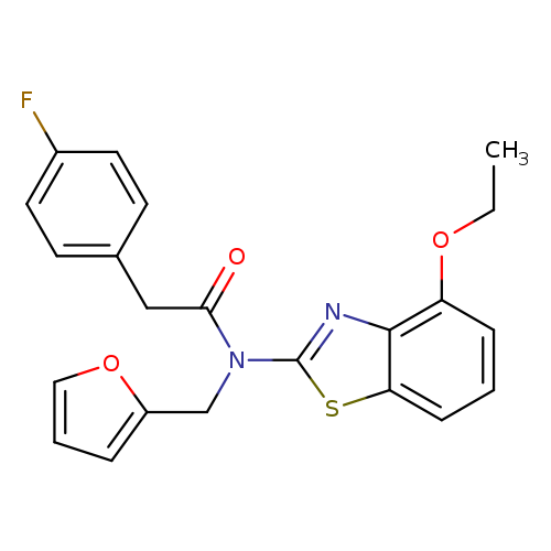 N-(4-ethoxy-1,3-benzothiazol-2-yl)-2-(4-fluorophenyl)-N-[(furan-2-yl)methyl]acetamide