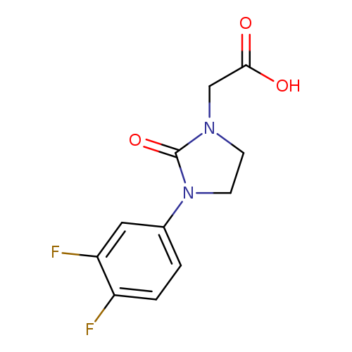 2-[3-(3,4-difluorophenyl)-2-oxoimidazolidin-1-yl]acetic acid