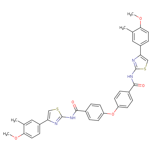 N-[4-(4-methoxy-3-methylphenyl)-1,3-thiazol-2-yl]-4-(4-{[4-(4-methoxy-3-methylphenyl)-1,3-thiazol-2-yl]carbamoyl}phenoxy)benzamide