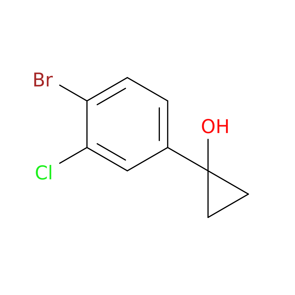 1-(4-bromo-3-chlorophenyl)cyclopropan-1-ol