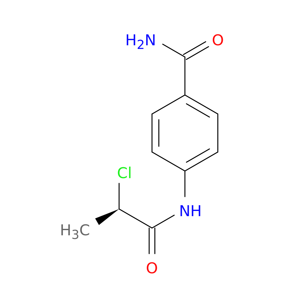4-[(2R)-2-chloropropanamido]benzamide