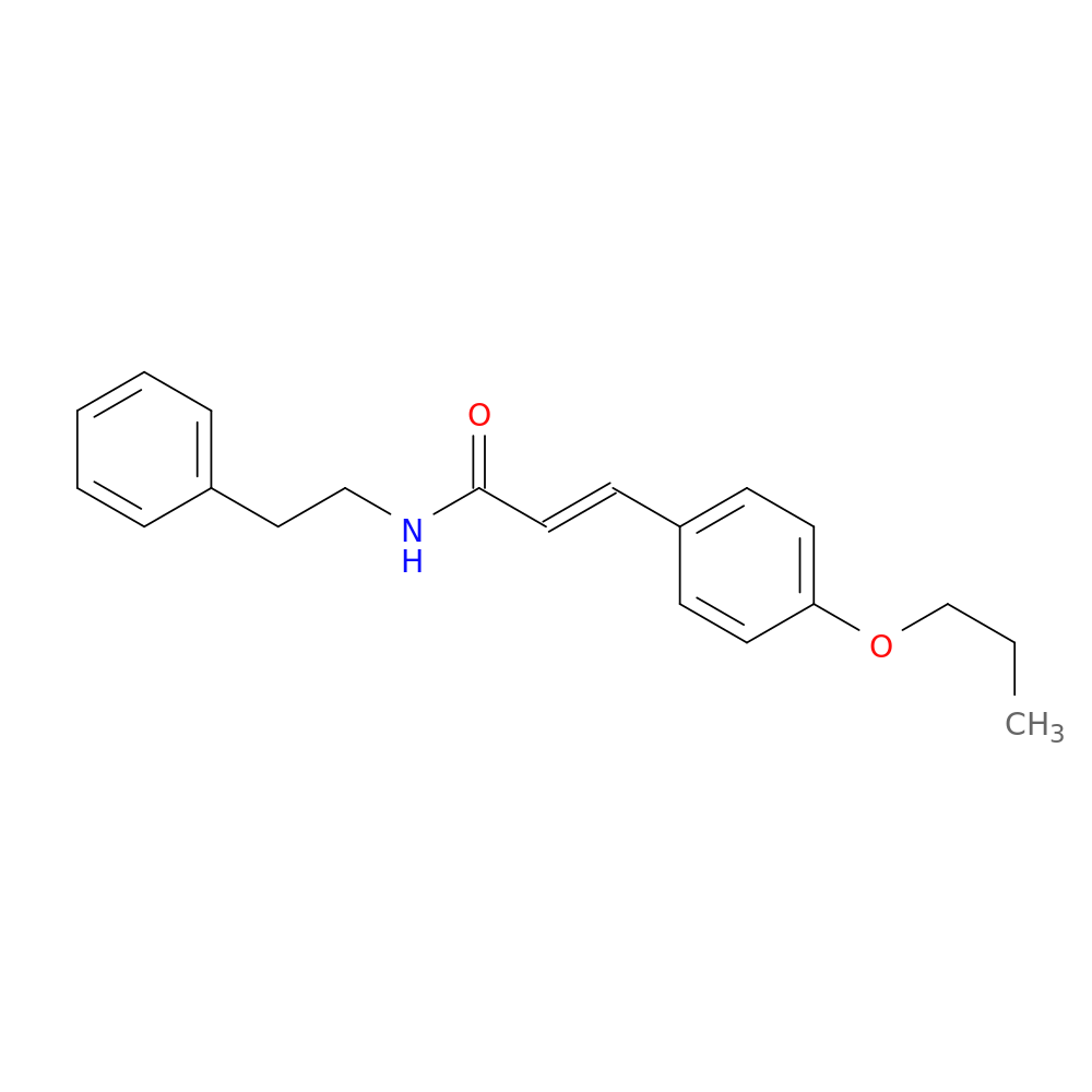 (2E)-N-(2-phenylethyl)-3-(4-propoxyphenyl)prop-2-enamide