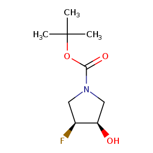 1-Pyrrolidinecarboxylic acid, 3-fluoro-4-hydroxy-, 1,1-dimethylethyl ester, (3S,4R)-