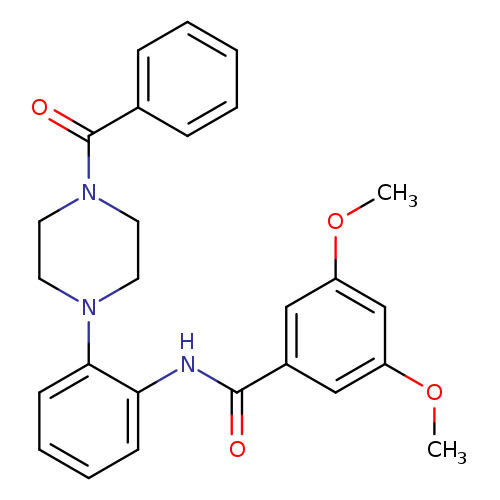 N-[2-(4-benzoyl-1-piperazinyl)phenyl]-3,5-dimethoxybenzamide