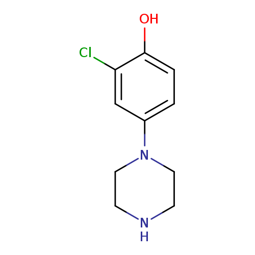 2-Chloro-4-piperazin-1-ylphenol