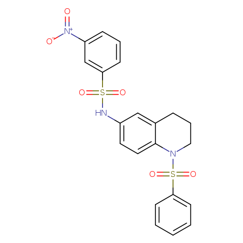 N-[1-(benzenesulfonyl)-1,2,3,4-tetrahydroquinolin-6-yl]-3-nitrobenzene-1-sulfonamide
