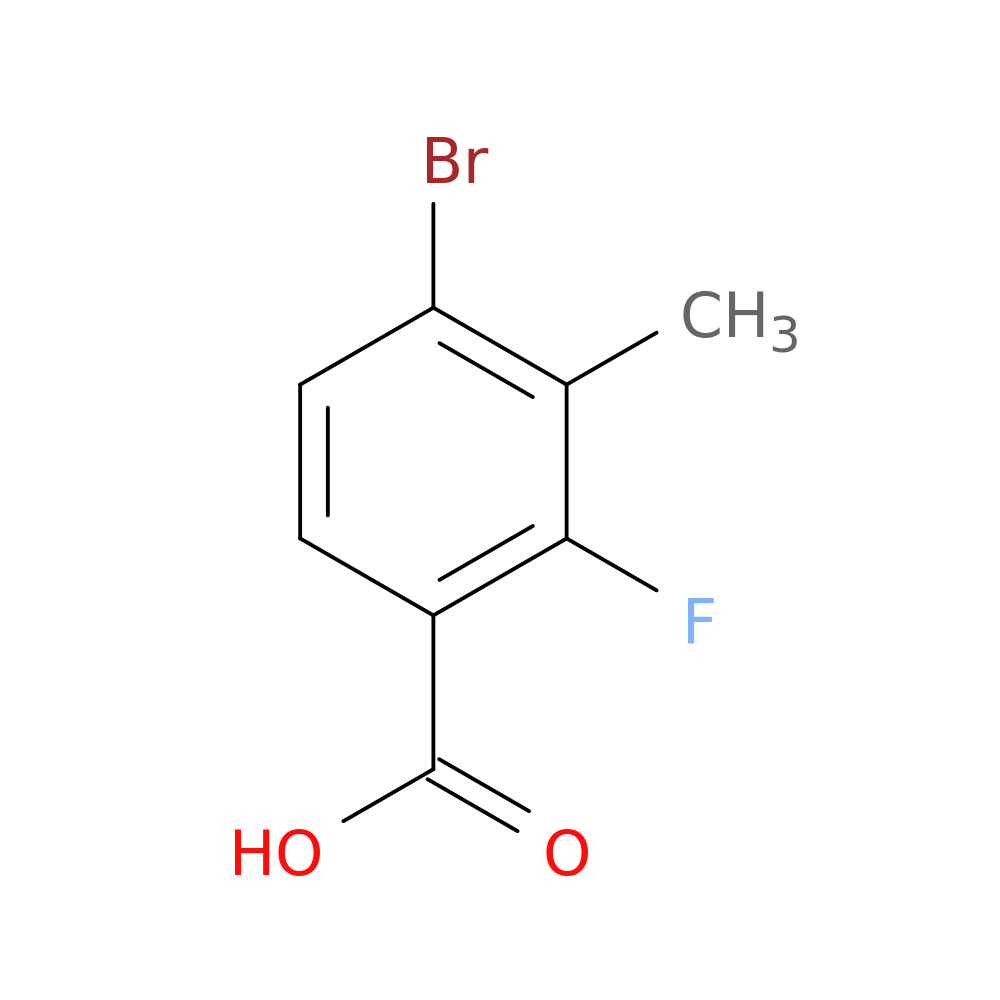 4-Bromo-2-fluoro-3-methylbenzoic acid