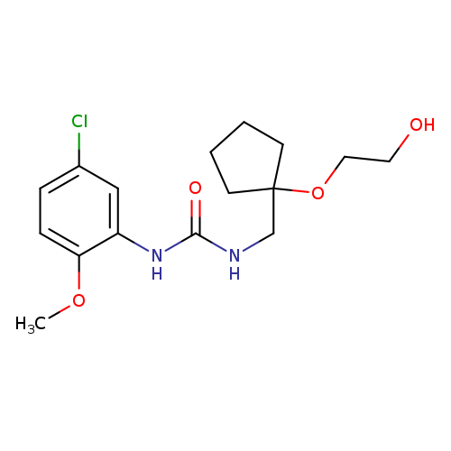 1-(5-chloro-2-methoxyphenyl)-3-{[1-(2-hydroxyethoxy)cyclopentyl]methyl}urea