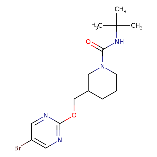 3-{[(5-bromopyrimidin-2-yl)oxy]methyl}-N-tert-butylpiperidine-1-carboxamide