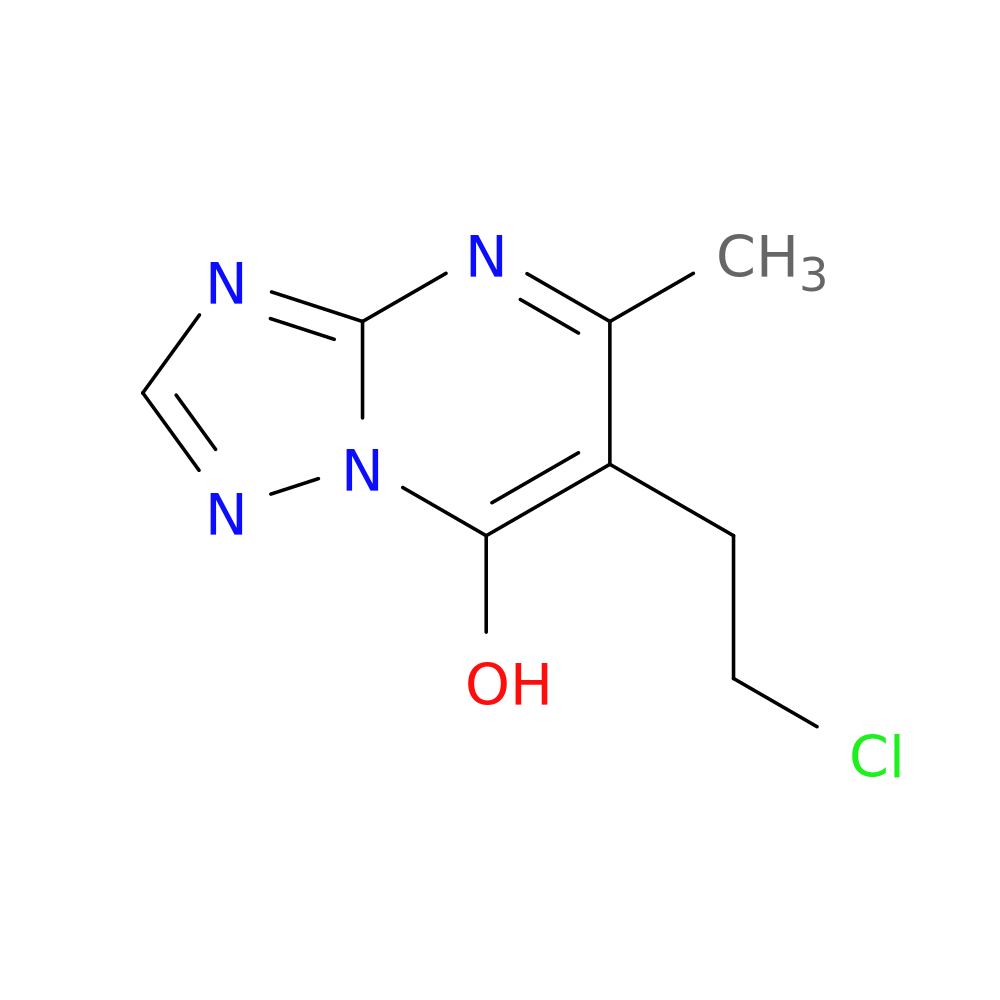 6-(2-chloroethyl)-5-methyl-[1,2,4]triazolo[1,5-a]pyrimidin-7-ol