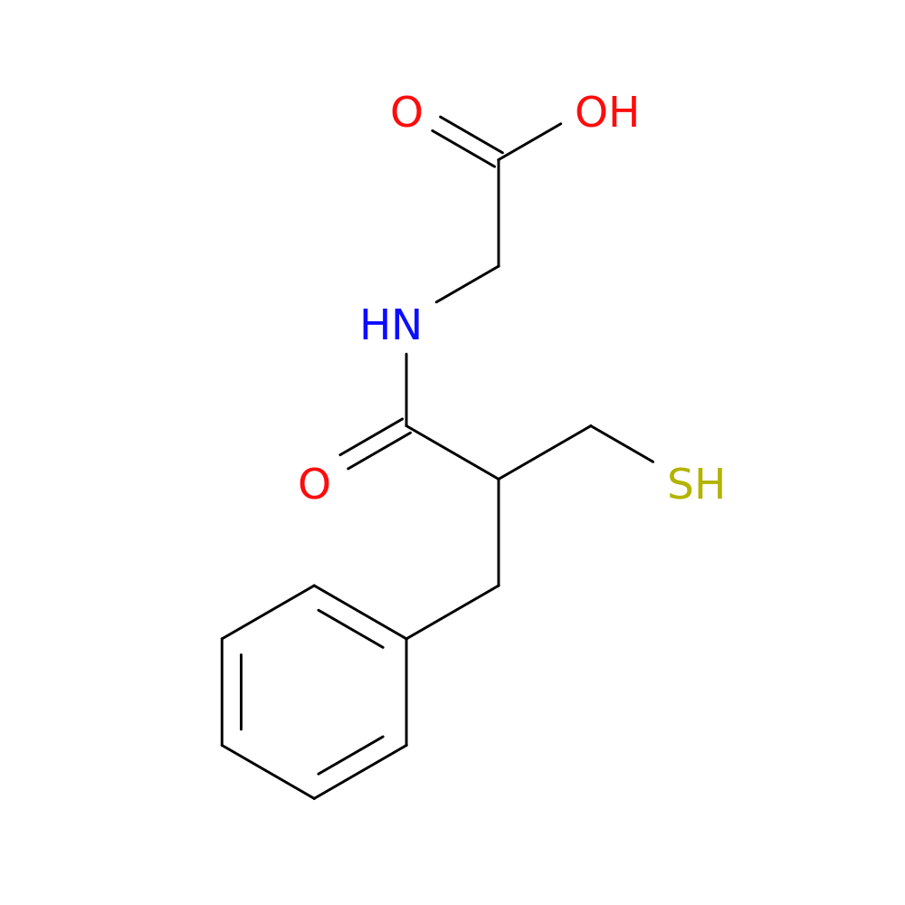 2-[(2-benzyl-3-sulfanylpropanoyl)amino]acetic acid