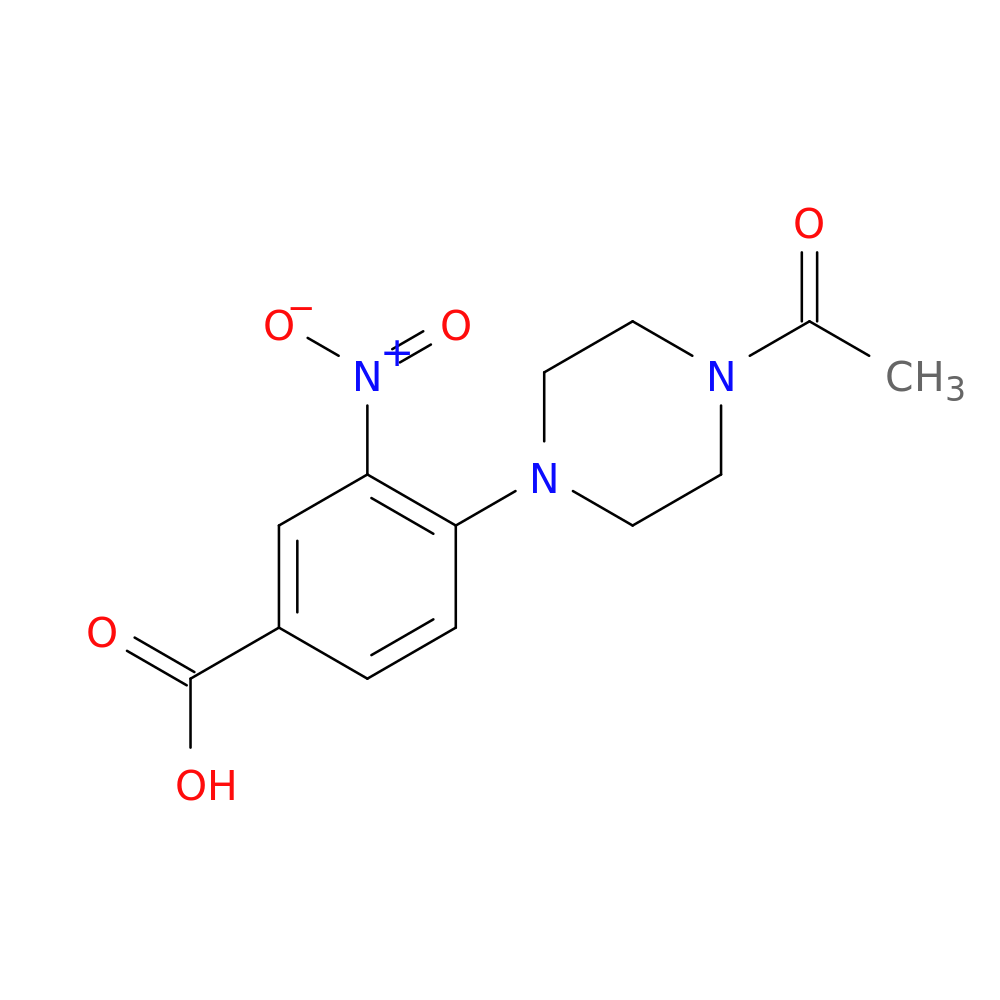 4-(4-Acetylpiperazin-1-yl)-3-nitrobenzoic acid