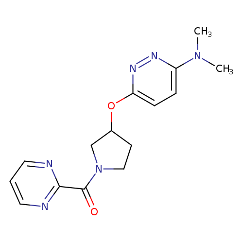 N,N-dimethyl-6-{[1-(pyrimidine-2-carbonyl)pyrrolidin-3-yl]oxy}pyridazin-3-amine
