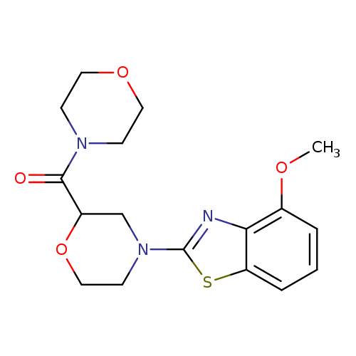 4-methoxy-2-[2-(morpholine-4-carbonyl)morpholin-4-yl]-1,3-benzothiazole