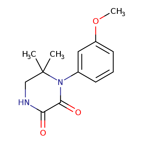1-(3-Methoxyphenyl)-6,6-dimethylpiperazine-2,3-dione