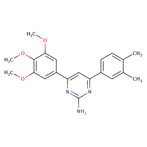 4-(3,4-dimethylphenyl)-6-(3,4,5-trimethoxyphenyl)pyrimidin-2-amine