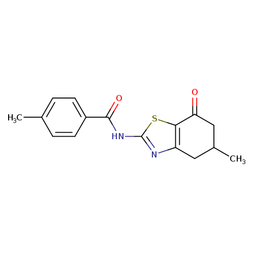 4-methyl-N-(5-methyl-7-oxo-4,5,6,7-tetrahydro-1,3-benzothiazol-2-yl)benzamide