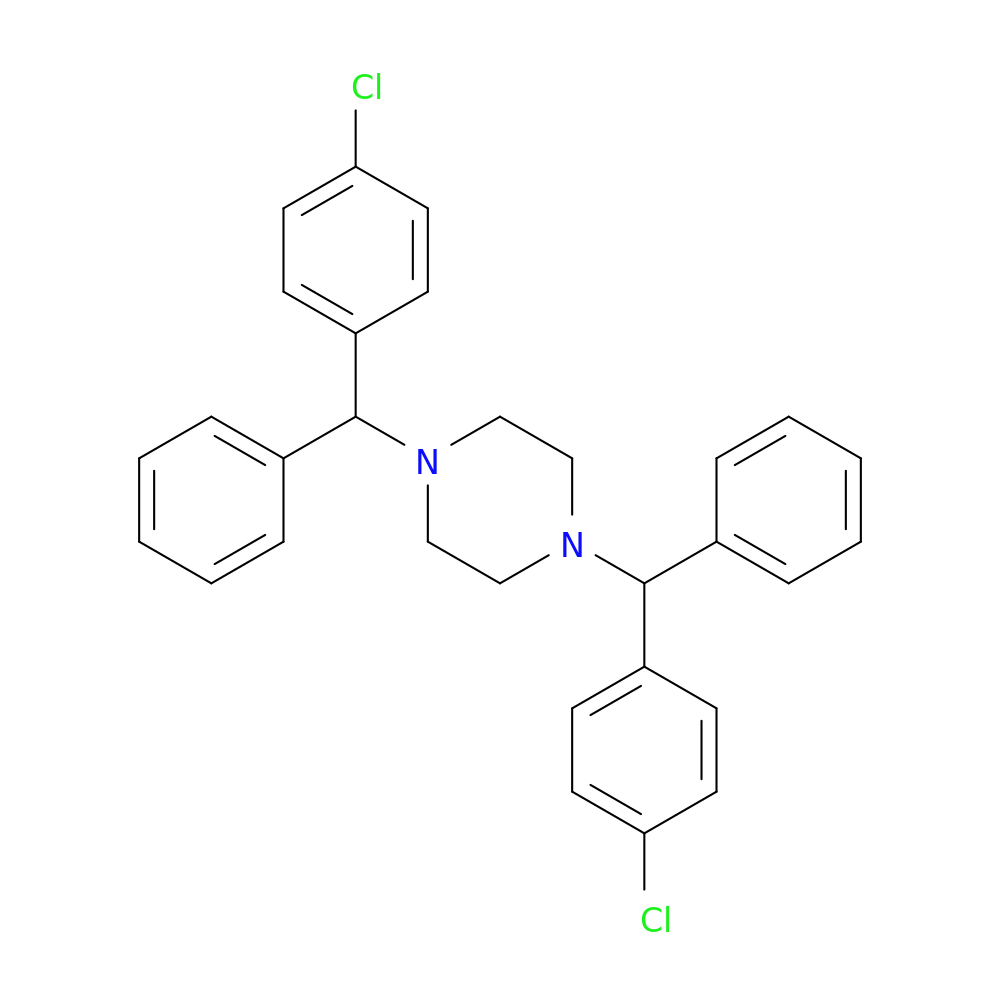 1,4-Bis[(4-chlorophenyl)phenylmethyl]piperazine