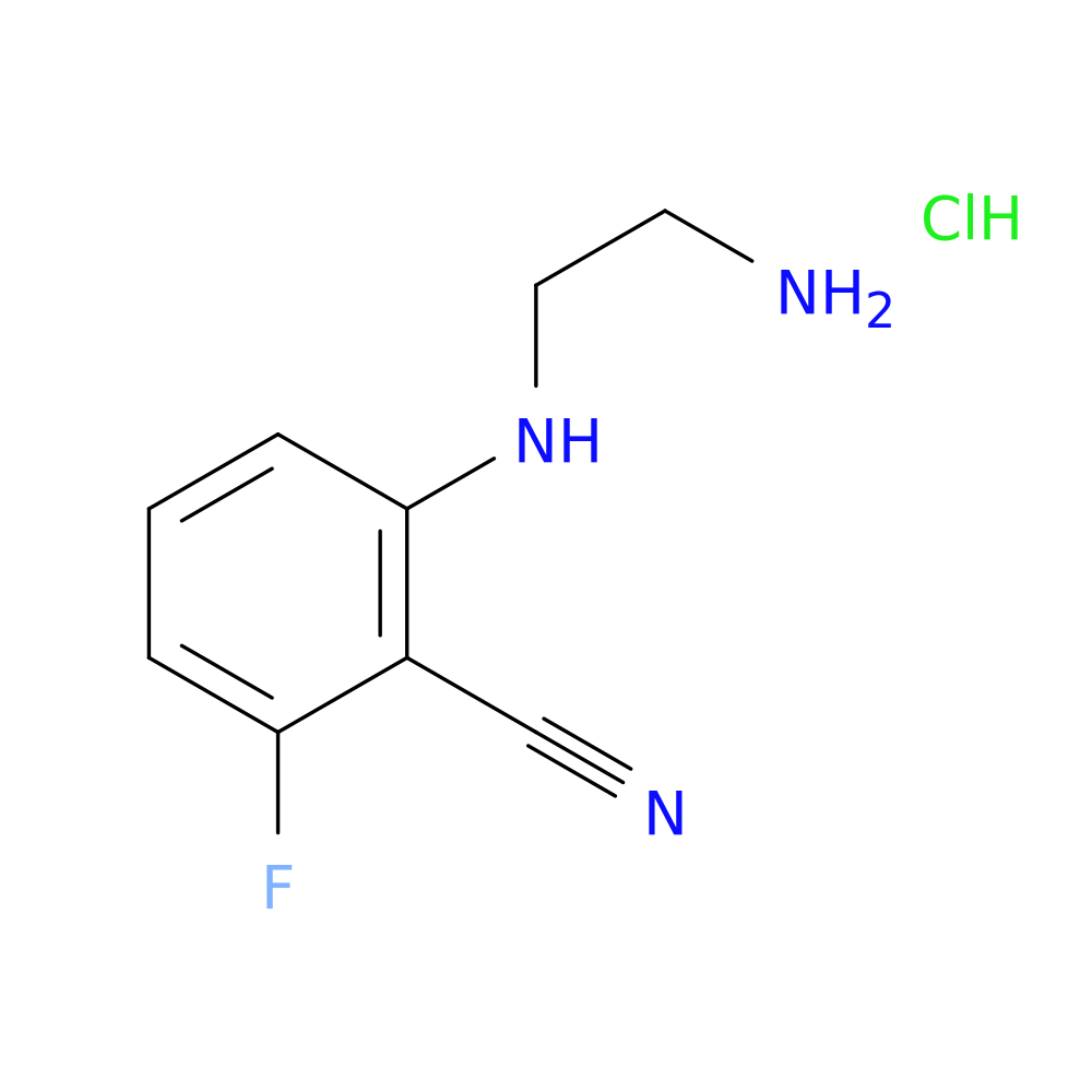 2-[(2-aminoethyl)amino]-6-fluorobenzonitrile hydrochloride