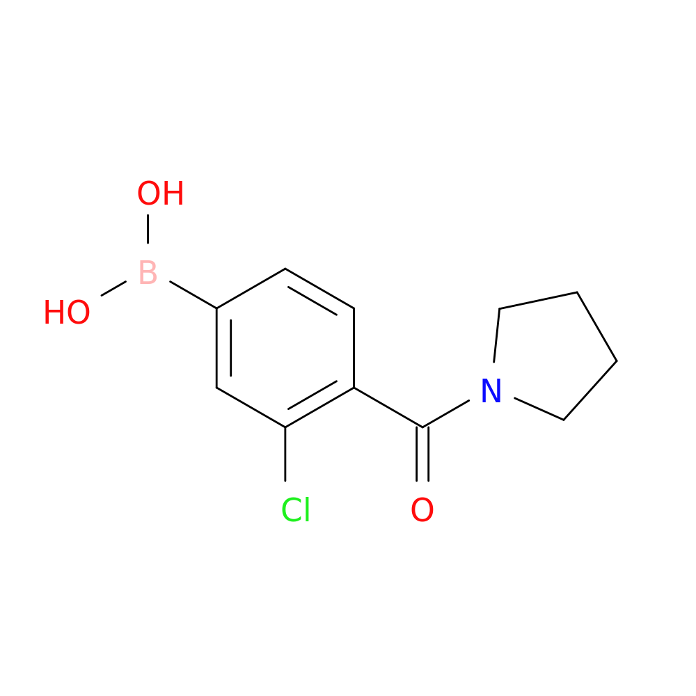 3-Chloro-4-(pyrrolidinyl-1-carbonyl)phenylboronic acid