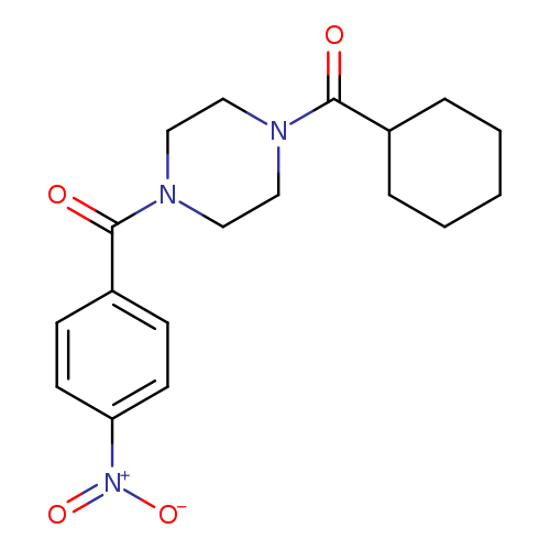1-cyclohexanecarbonyl-4-(4-nitrobenzoyl)piperazine