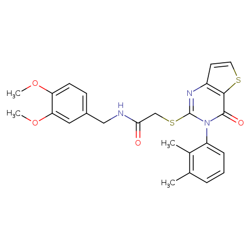 N-[(3,4-dimethoxyphenyl)methyl]-2-{[3-(2,3-dimethylphenyl)-4-oxo-3H,4H-thieno[3,2-d]pyrimidin-2-yl]sulfanyl}acetamide