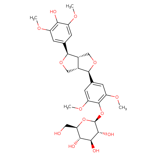 (-)-Syringaresinol-4-O-beta-D-glucopyranoside