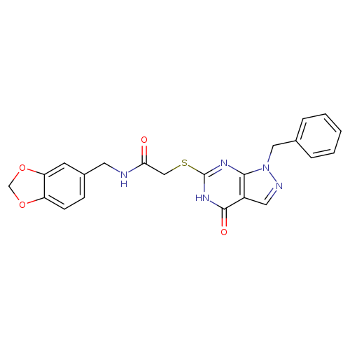 N-[(2H-1,3-benzodioxol-5-yl)methyl]-2-({1-benzyl-4-oxo-1H,4H,5H-pyrazolo[3,4-d]pyrimidin-6-yl}sulfanyl)acetamide