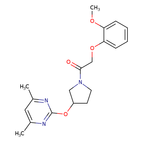 1-{3-[(4,6-dimethylpyrimidin-2-yl)oxy]pyrrolidin-1-yl}-2-(2-methoxyphenoxy)ethan-1-one