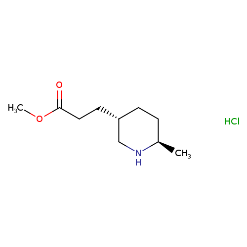 rac-methyl3-[(3R,6S)-6-methylpiperidin-3-yl]propanoatehydrochloride,trans